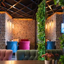 Eskitme Tuğla Görünümlü Restoran Duvar Kaplama Panelleri
