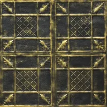 Karo Duvar Paneli - Primula Gold Black