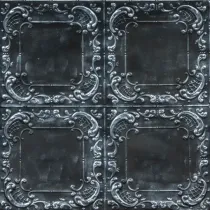 Karo Duvar Paneli - Viola Silver Black